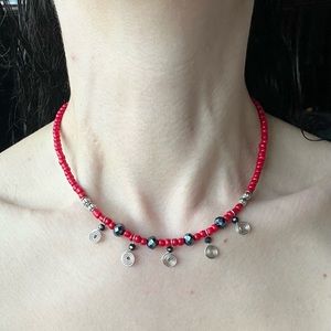 Handcrafted beaded necklace